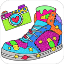 Glitter Sneakers Coloring Book APK
