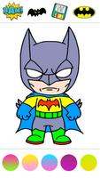 Glitter Superhero Coloring تصوير الشاشة 2