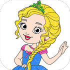 Glitter Princess Coloring Book biểu tượng