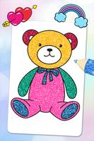 Teddy Bear Coloring Poster