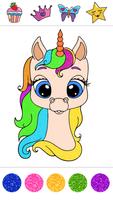Glitter Unicorn Coloring Book poster