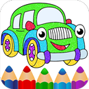 Vehicles coloring glitter game APK