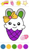 Kawaii Coloring poster