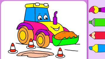 Kids construction coloring تصوير الشاشة 2