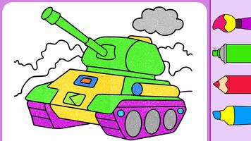 Military Vehicle Coloring Book poster