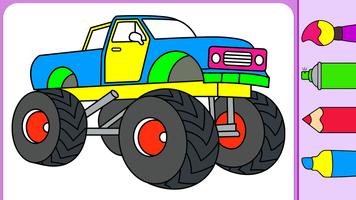Monster Truck Coloring Ekran Görüntüsü 1