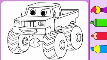 Monster Truck Coloring Ekran Görüntüsü 2
