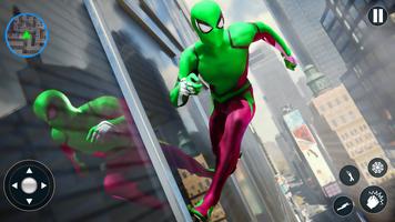 Flying Rope Hero Spider Games capture d'écran 1