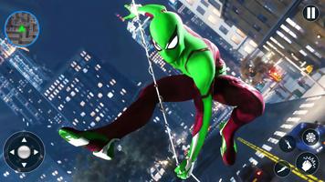Flying Rope Hero Spider Games capture d'écran 2