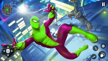 Flying Rope Hero Spider Games syot layar 3