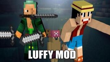 Luffy Mod for Minecraft PE poster