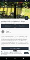 برنامه‌نما Metal Garden Fence Panels Design عکس از صفحه