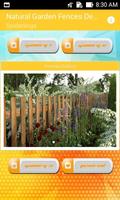 Idées de conception de clôtures de jardin naturel Affiche