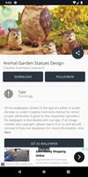 Animal Garden Statues Design syot layar 2