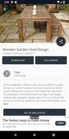 Wooden Garden Stool Design capture d'écran 2
