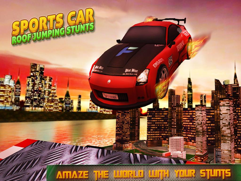 Игры на 2 машинки по крышам. Jump the car много денег. Cartoon car jumping from Roof.