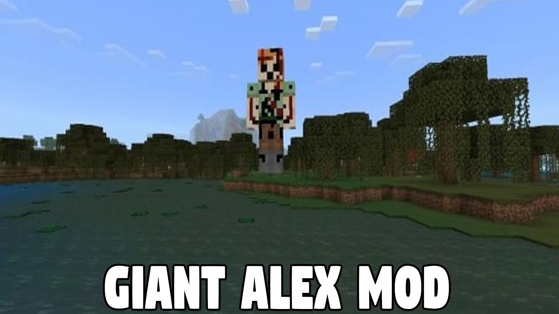 Alex mod 1.20. Гигантская Алекс майнкрафт. Giant Alex. Alex Mod Minecraft. Мод на гигантскую Алекс в майнкрафт.