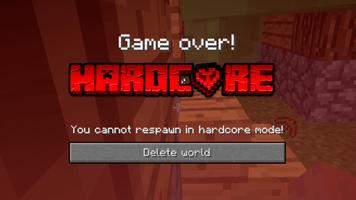 Hardcore Mod for Minecraft PE Affiche