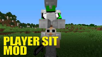 Sit Player Mod for Minecraft poster