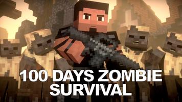 100 Days Zombie Survival MCPE Affiche