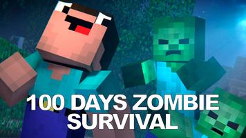 100 Days Zombie Survival MCPE captura de pantalla 3