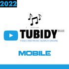 Tubidy blue Mp3 Mp4 Search App ícone