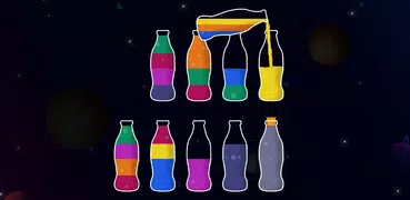 液體排序拼圖：顏色排序