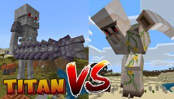 Titans Mobs Mod for Minecraft постер