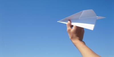 Tutoriel sur la création d'un avion en papier Affiche
