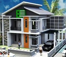 Two Floor House Design پوسٹر