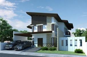 Two Storey House Design Minimalist poster