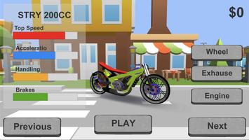 Indonesia Drag Moto Racing 3D captura de pantalla 3