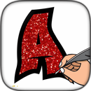 Coloração letras com glitter APK