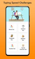Test typing speed Challenge Plakat