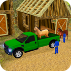 Farm Animal Transport Truck Si icon