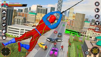 Spider Flying Rope Hero Games ポスター