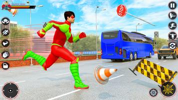 Flying Rope Hero Rescue Games Ekran Görüntüsü 3
