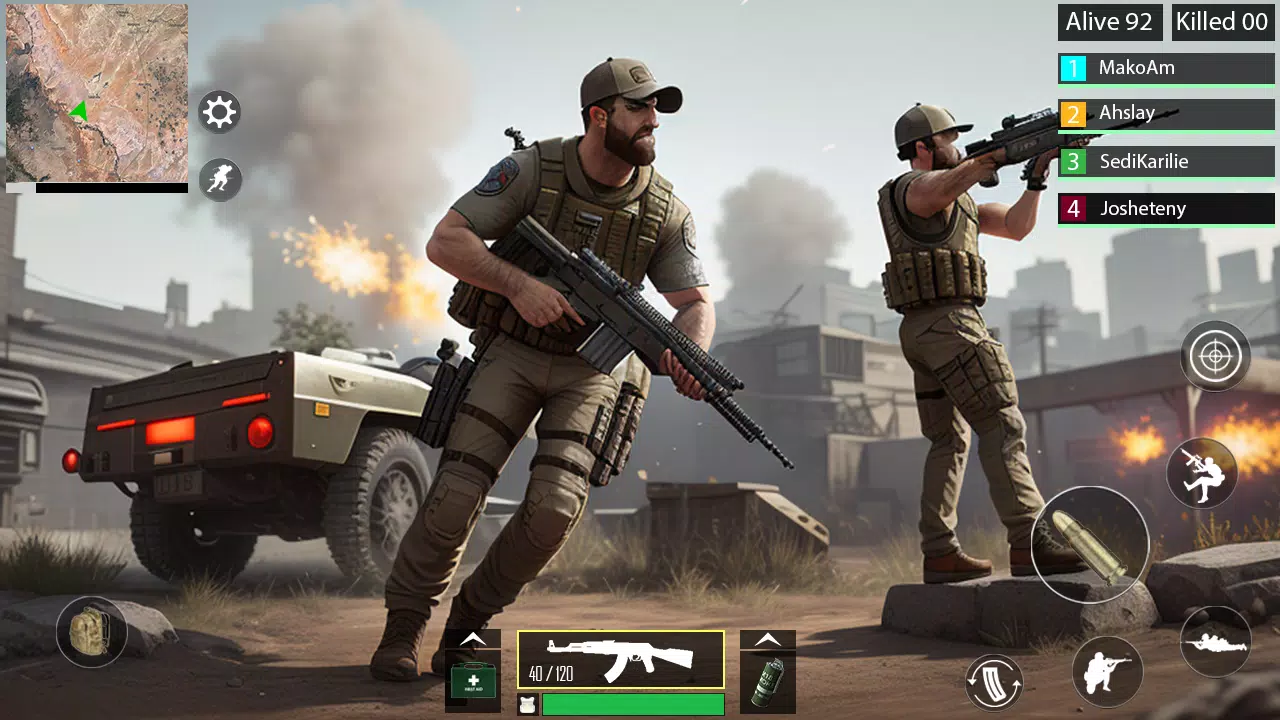 Player Battleground Survival Offline Shooting Game APK para