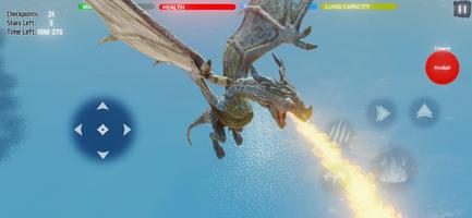 Fantasy Dragon Flight p2-Spiel Plakat