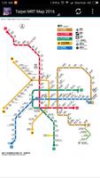 پوستر Taipei Metro Train Map 2023
