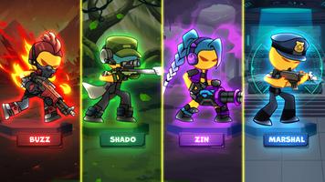 Stickman vs Zombie الملصق