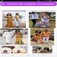 Tenue de couple en pagne Plakat