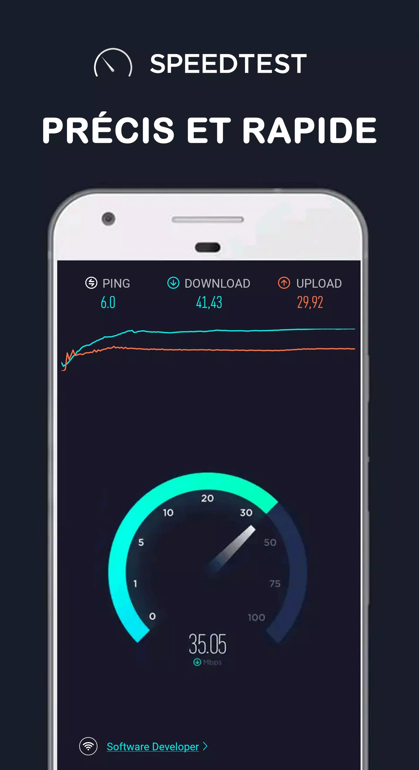 Test débit-Test vitesse internet,speedtest adsl APK pour Android Télécharger