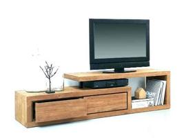 TV Stand Designs Wooden Affiche