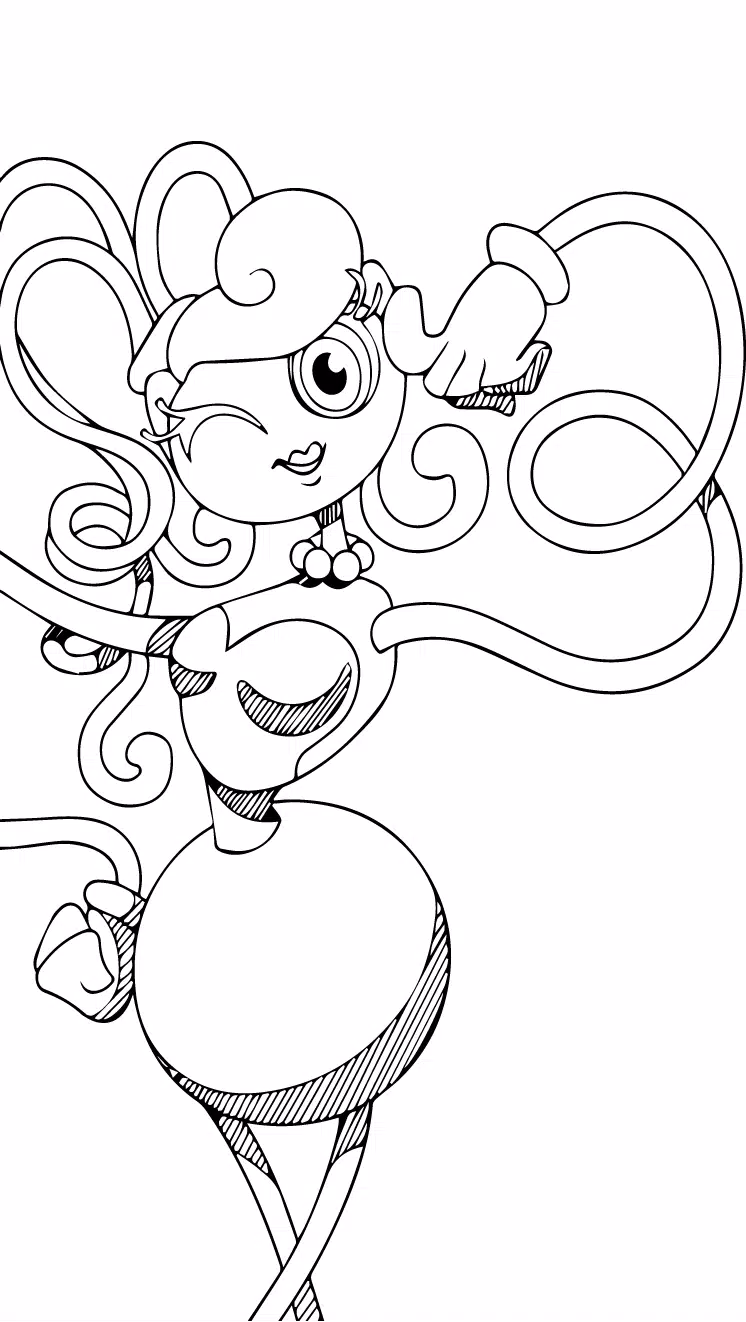 Mommy Long Legs Poppy Playtime Coloring Pages