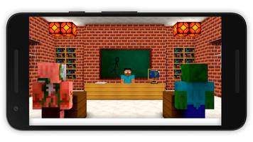 Monster School Mod for Minecraft MCPE تصوير الشاشة 1