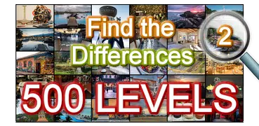 Find the difference 500 levels