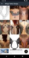 Wings Tattoo Design تصوير الشاشة 1