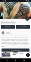 Wings Tattoo Design تصوير الشاشة 2