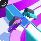 Draft Race 3D-Roller Road Game Zeichen